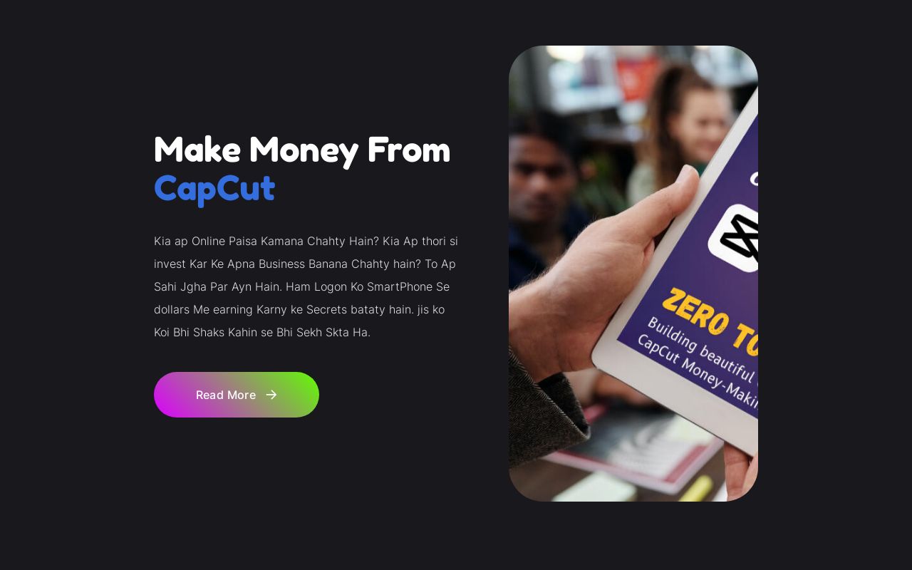 Earn From CapCut